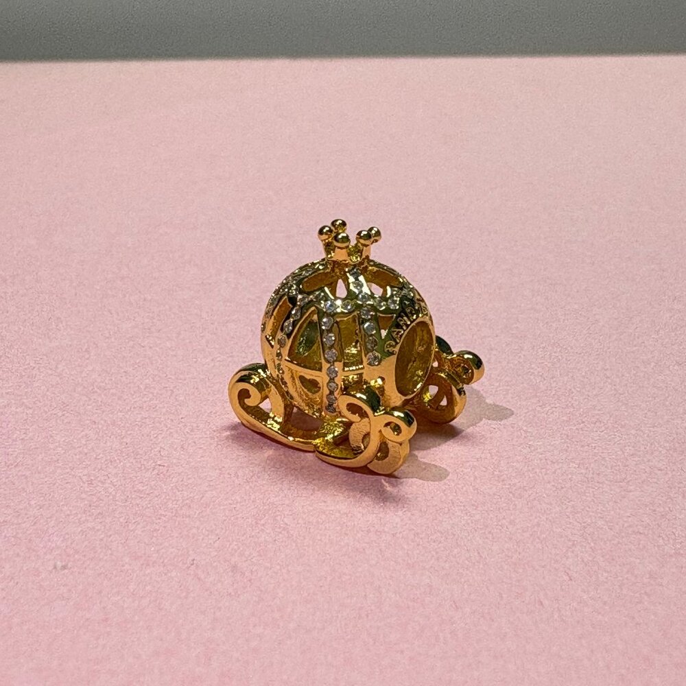 Pandora Disney Cinderella Sparkling Carriage Charm|Pendant